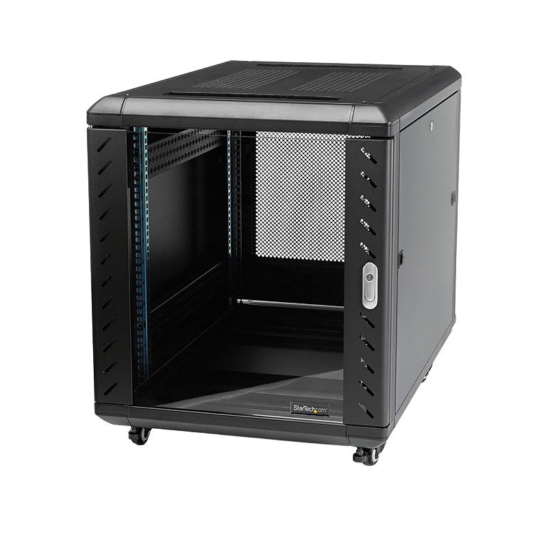 StarTech Armario Rack Cerrado 12U 36" para Servidores y Redes, Negro