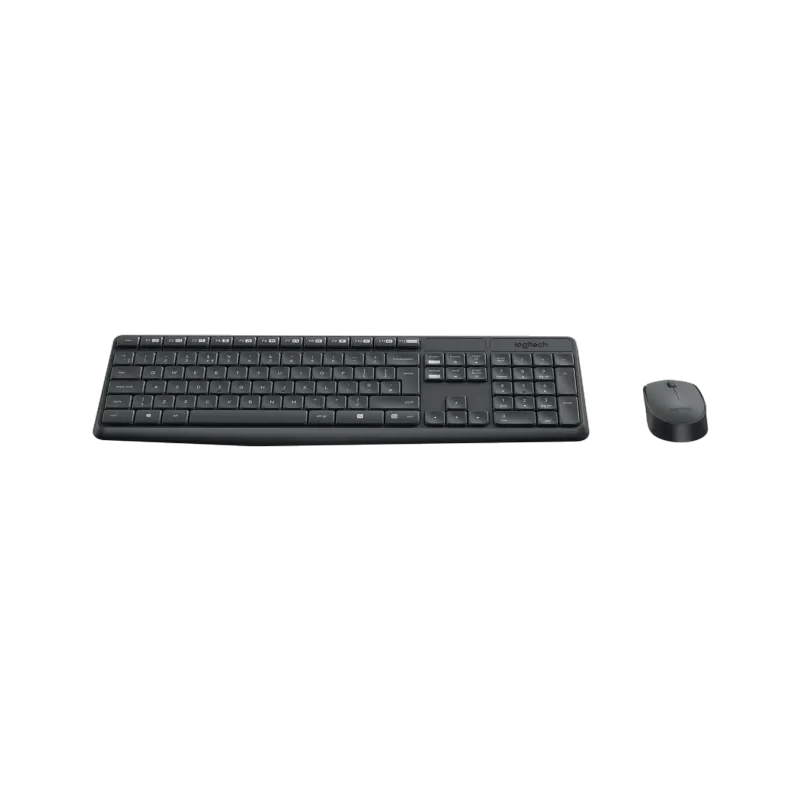 Teclado + Ratón Logitech MK235 Inalámbrico Wireless, Negro, Nuevo