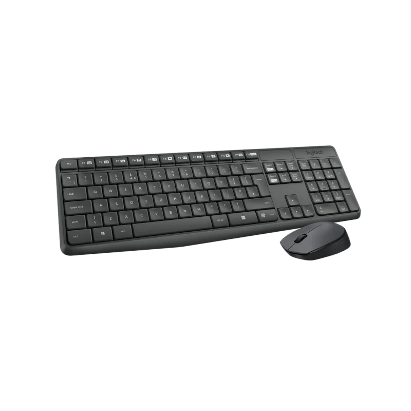Teclado + Ratón Logitech MK235 Inalámbrico Wireless, Negro, Nuevo