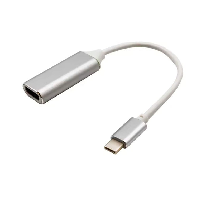 Cable adaptador Tipo C a HDMI, convertidor Ultra HD 4k, USB 3,1, HDTV, para MacBook, Samsung, Plata, A+