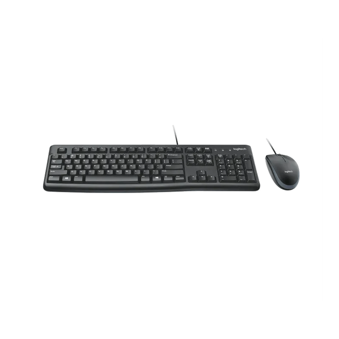 Teclado + Ratón Logitech MK120 Cableado, Negro, Nuevo