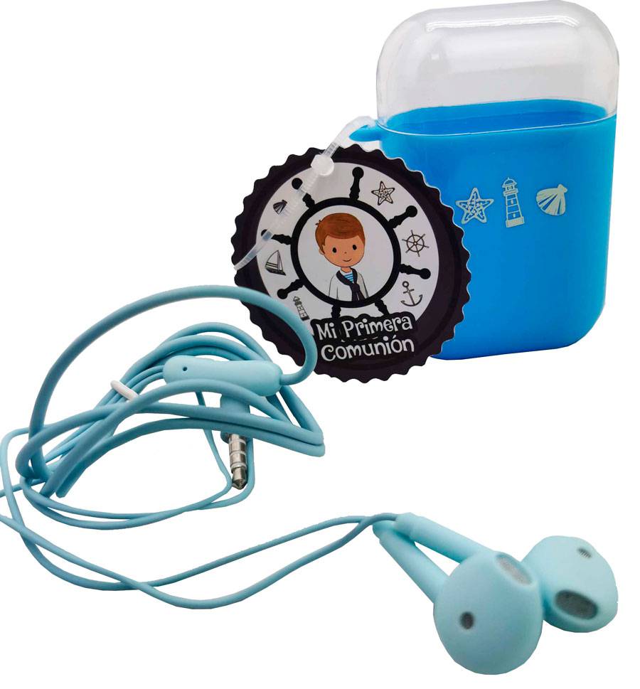 Cascos en estuche mi primera comunión
