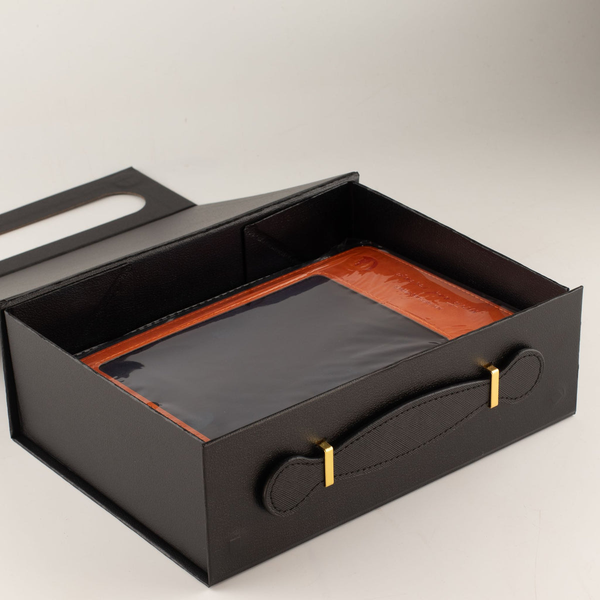 Caja de regalo plegable - cesta mediana  (24x18.2x8cm) - Negro