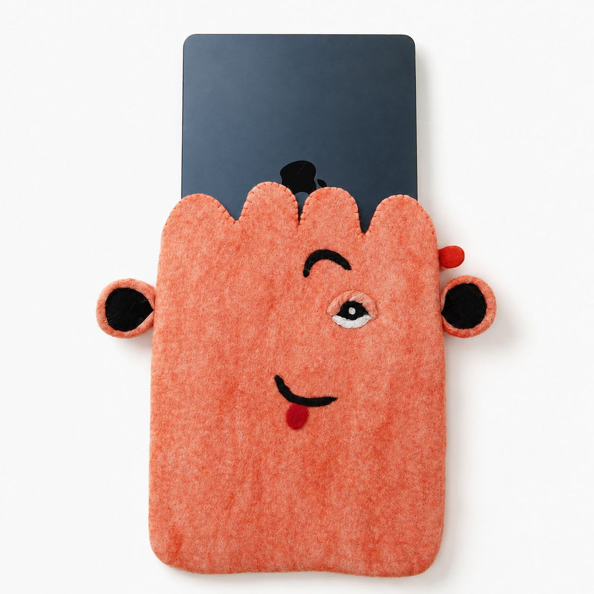 Funda de fieltro para portátil (hasta 14")  - Cara rosa bonita