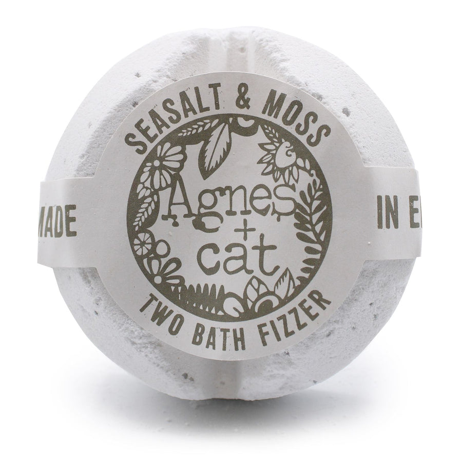 Agnes + Pastilla efervescente para baño de gatos - Sal marina y musgo