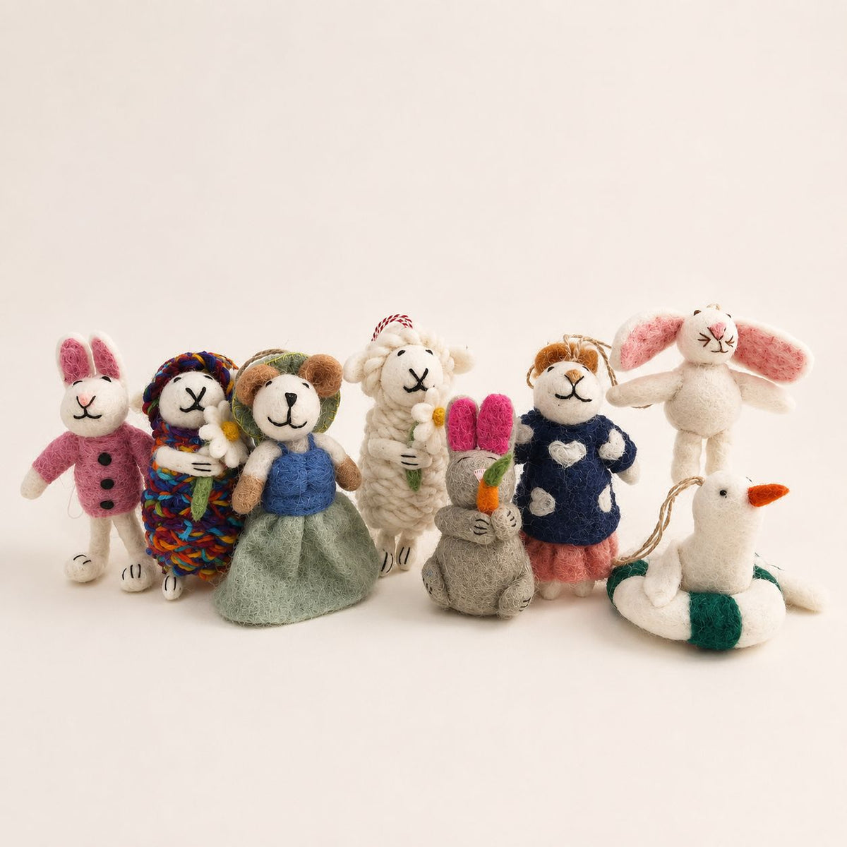 Colgantes de bolso de fieltro - Selección mixta (Más allá de los encantos adorables)
