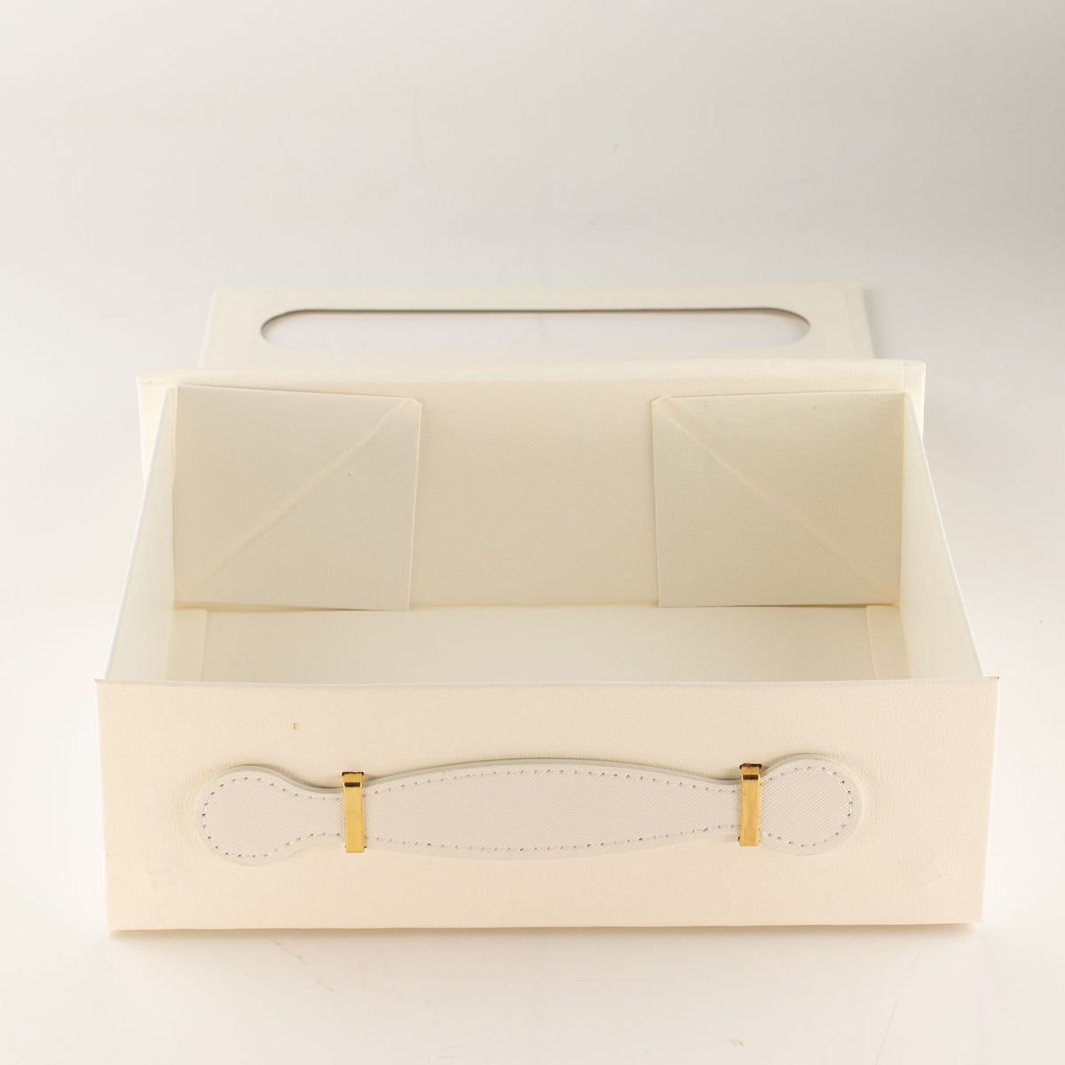 Caja de regalo plana - cesta mediana  (24x18.2x8cm) - Blanco