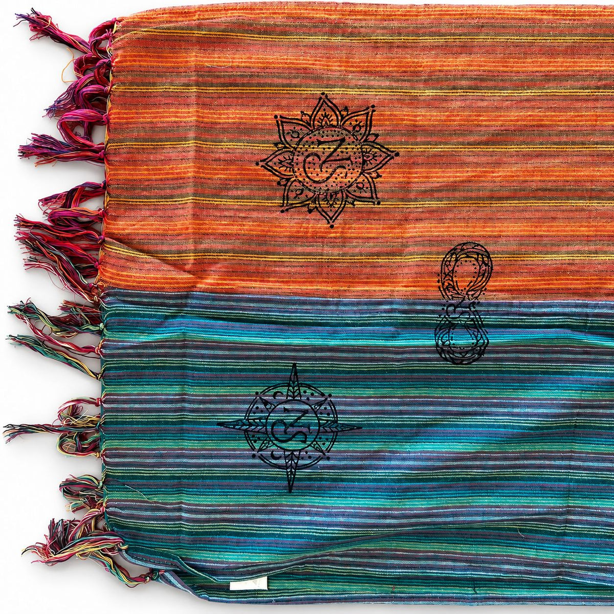 Nomad Sari - Bufanda de bendición de viaje - 170x50cm - Amanecer de los peregrinos