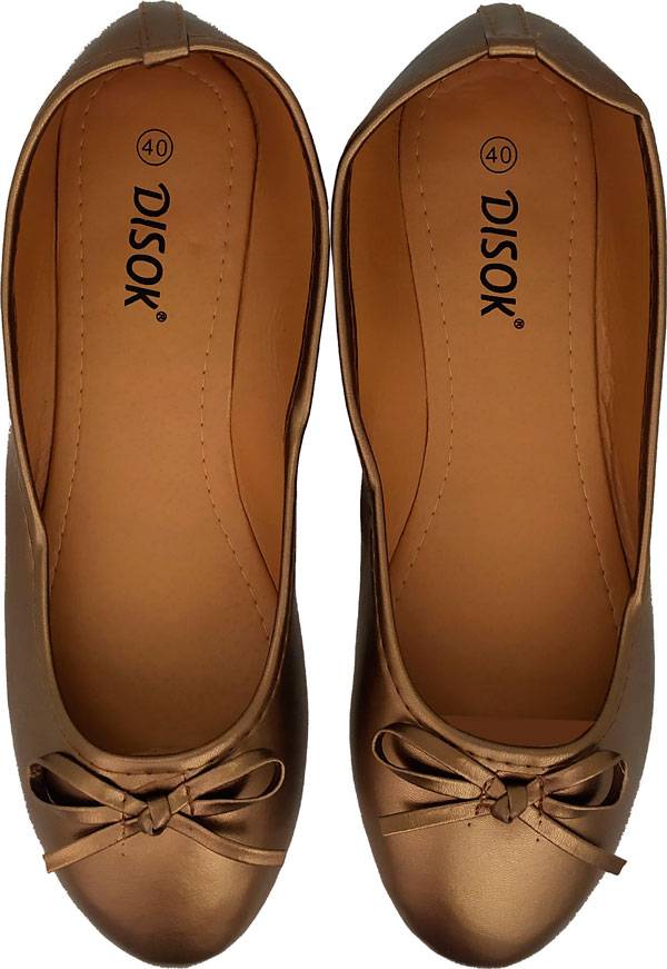 Bailarinas manoletinas "Wedding" talla S oro