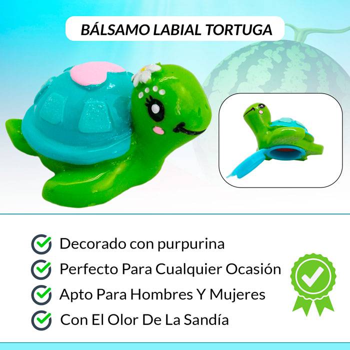 Bálsamo labial tortuga purpurina