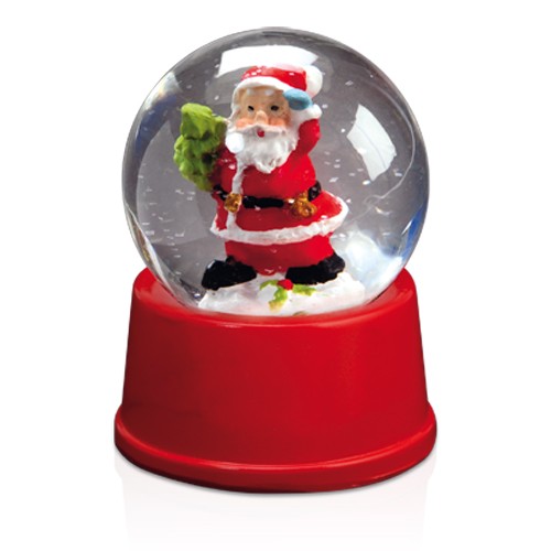 Bola de cristal santa claus