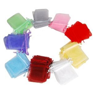 Bolsa de organza 7,5 x 10 rojo