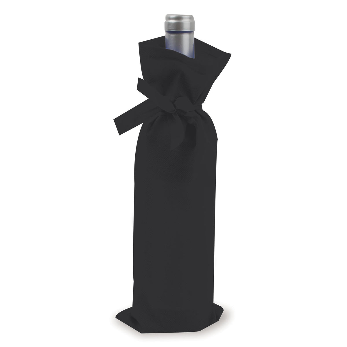 Bolsa para botella de vino grande negro