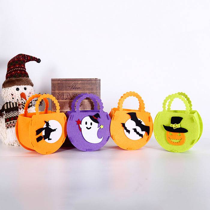 Bolsa fieltro para caramelos Halloween