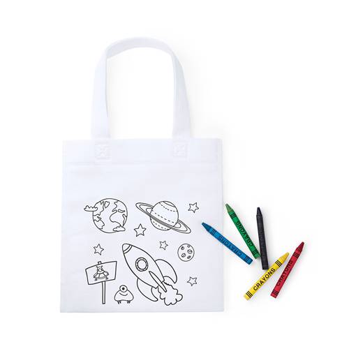 Bolsa para colorear space non woven 5 ceras incl.