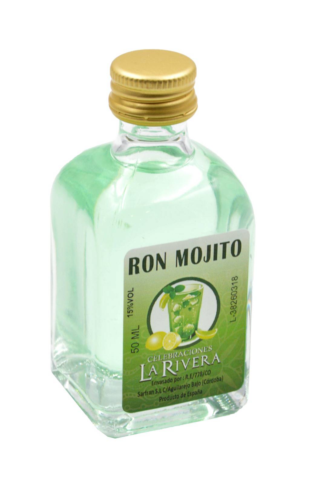 Caja de 24 licores Adonis 50 ml mojito