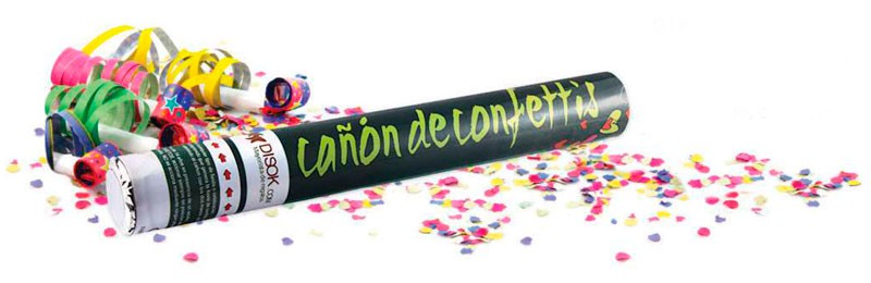 Cañón confeti bodas y fiestas 40 cm
