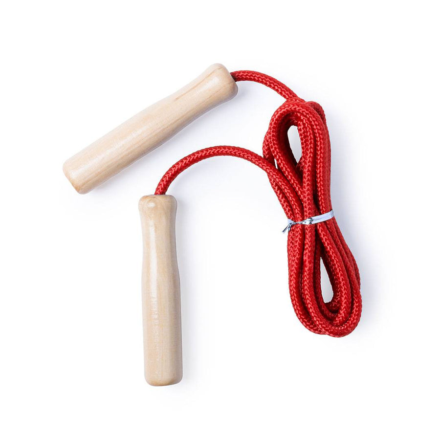 Comba saltar de madera 240 cm rojo