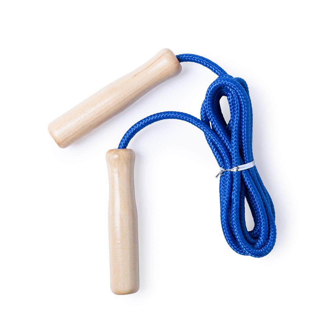Comba saltar de madera 240 cm azul