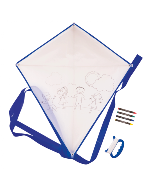 Cometa para colorear azul