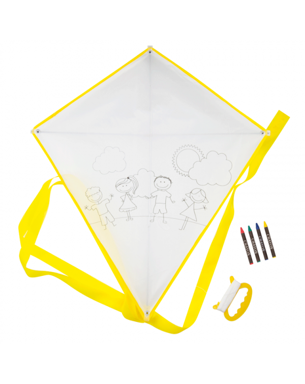 Cometa para colorear amarillo