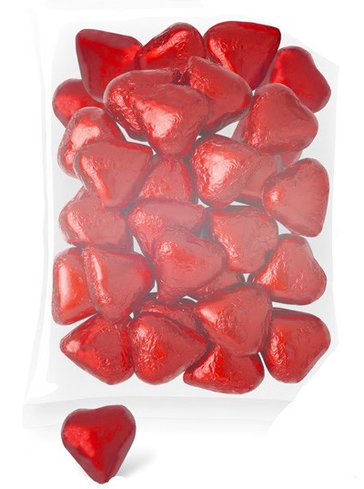 Corazones chocolate (bolsa 140 uds.)
