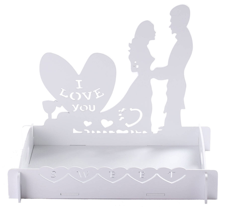 Expositor de madera troquelado boda