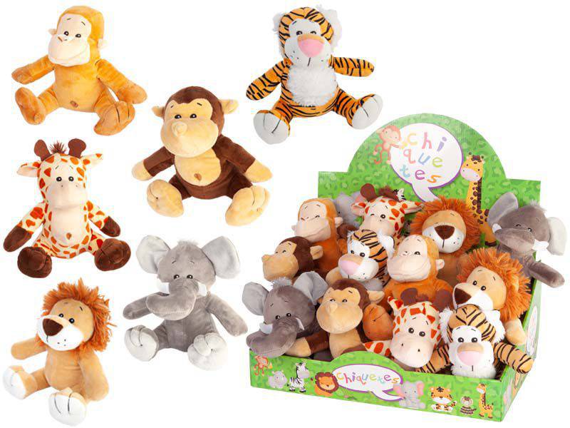 Peluche selva animales 19 cm