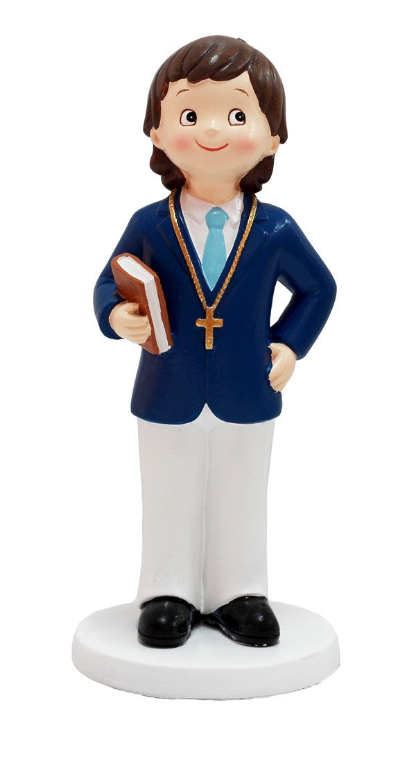 Figura pastel comunión niño libro