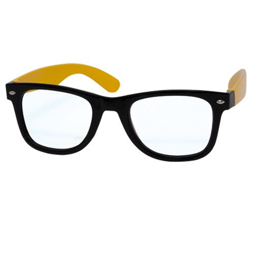 Lote 16 gafas pasta sin cristal amarillo/blanco