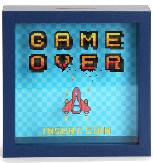 Hucha de madera game over