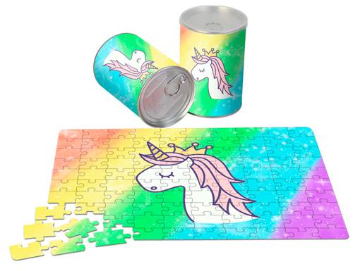 Puzzle en lata regalo unicornio