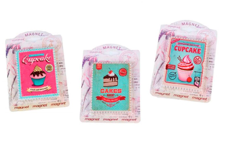 Imán retro "Cupcake"
