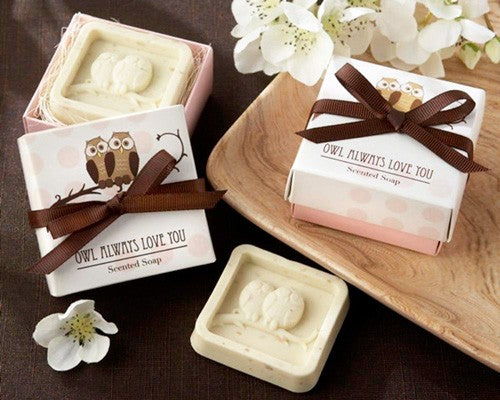 Jabón aromático búhos en caja de regalo