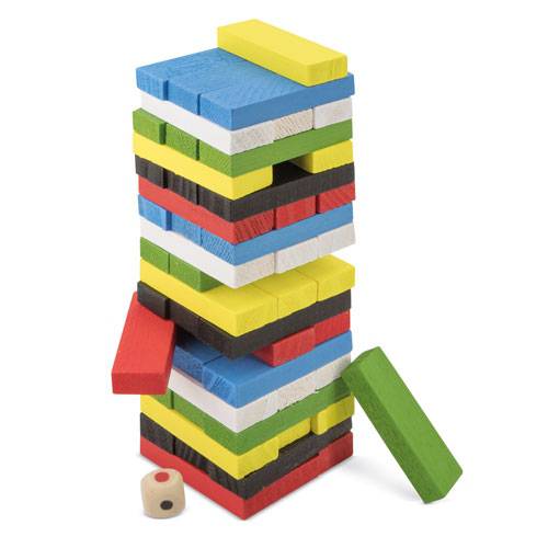 Juego de mesa madera colores en bolsa regalo