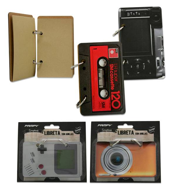 Libreta kraft con anillas retro