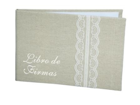 Libro de firmas yute