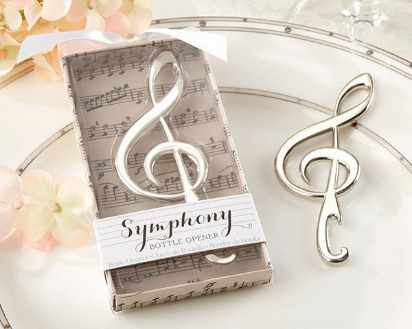 Abridor nota musical en caja de regalo