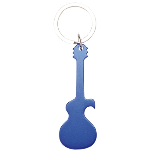Llavero guitarra abrebotellas azul