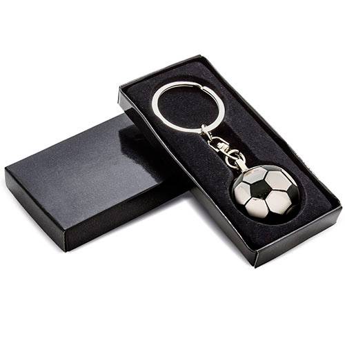 Llavero metálico fútbol presentado en caja regalo