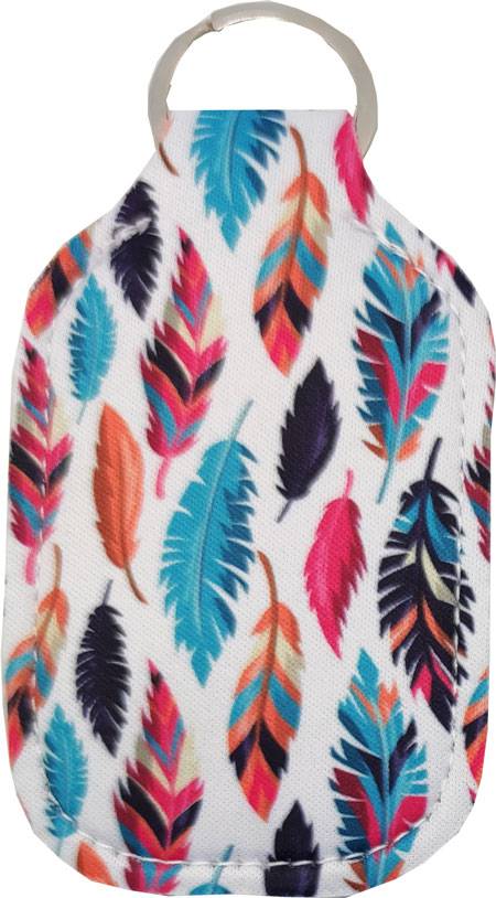 Llavero para gel "Plumas"