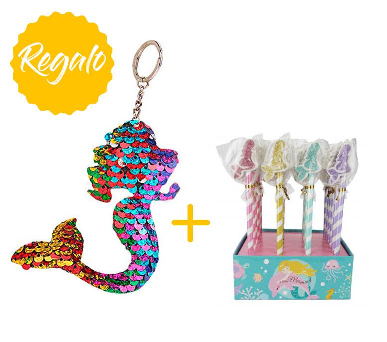 [REGALO] Lote 24 lápices + 4 llaveros lentejuelas sur 8636