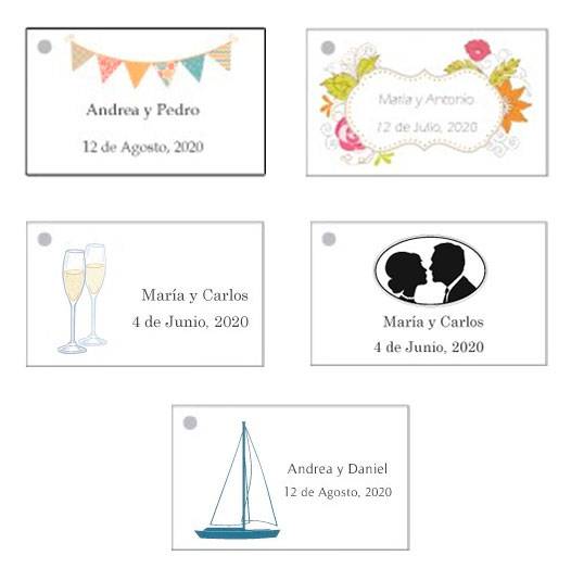 Lote 25 tarjetas precortadas personalizadas