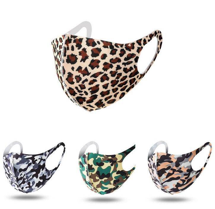 Mascarilla adulto camuflaje leopardo reutilizable