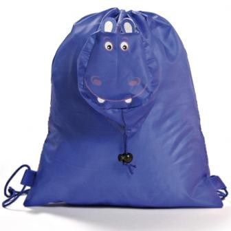 Lote de 40 mochilas plegable animals azul