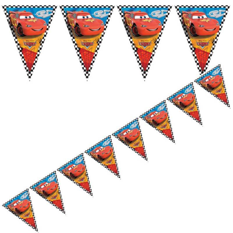 Pack 4 + 1 (regalo) decoración cumpleaños Disney Cars