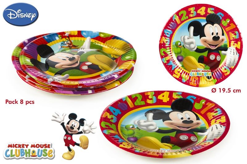 Pack 8 platos Mickey