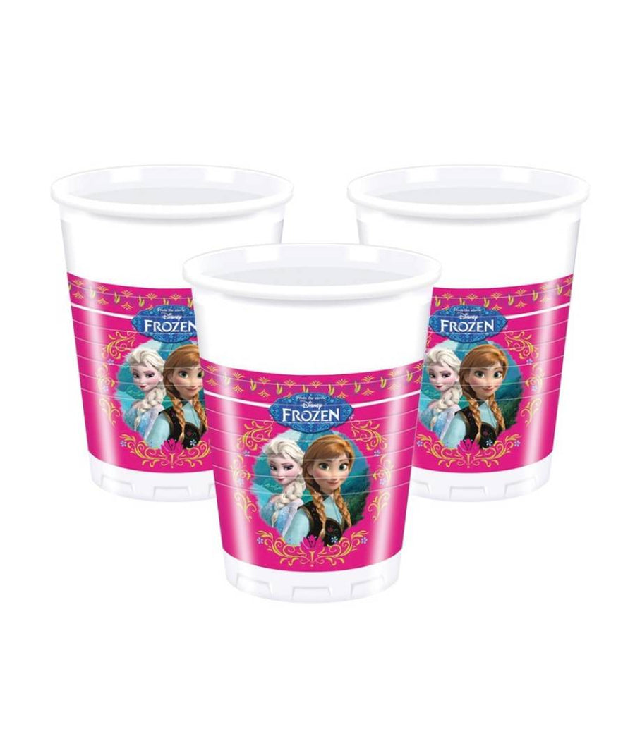 Pack de 9 vasos de plástico Frozen