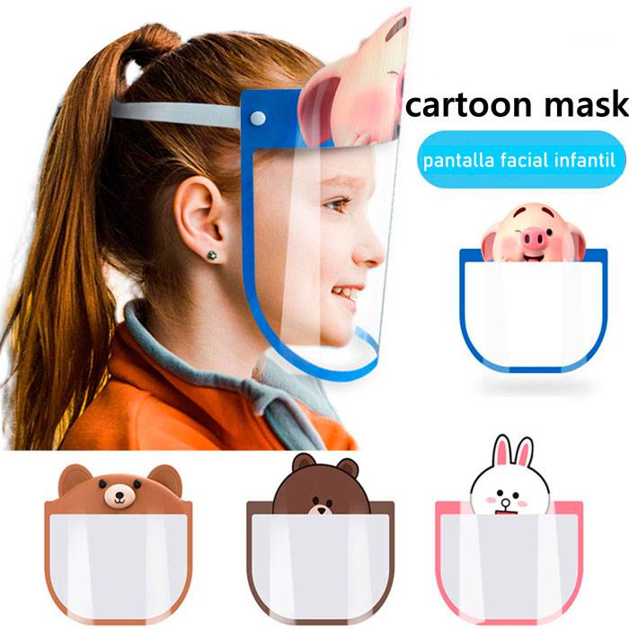 Pantalla facial infantil animales