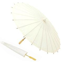 Parasol papel bambú marfil